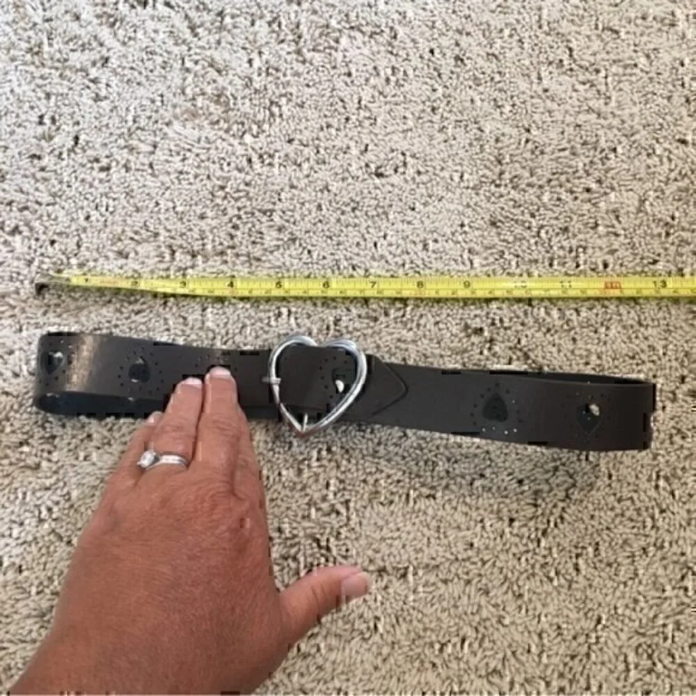 Girls size medium cutout heart belt